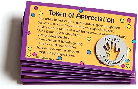 Tokens de apreciação e cartões | Compartilhe a apreciação de outras pessoas - Combinamento exclusivo de cartão/token | Token of Agradection