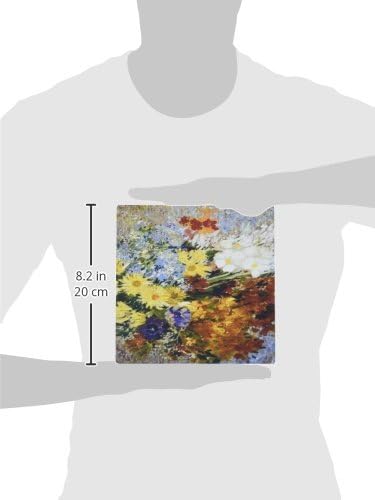3drose LLC 8 x 8 x 0,25 polegadas mouse blide, imagem de van gogh pintando flores em um vaso azul
