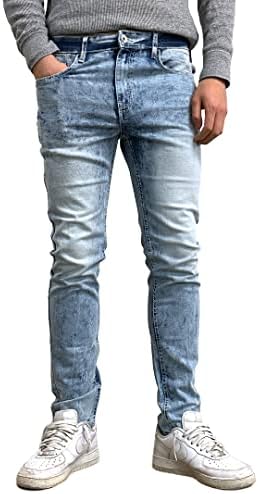 Jeans de assinatura de alongamento masculino de Southpole