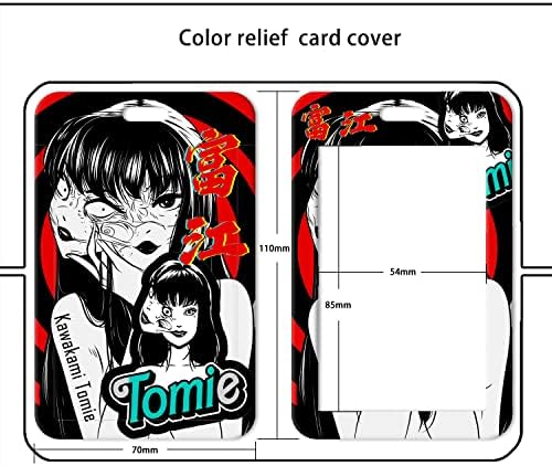 Tomie Anime Junji Ito cordão com idéias de identificação Cardor de crachá Filmes de terror Pulseira de pulselos para Keys Manga