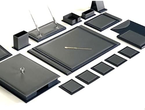 Conjunto de mesa do Zsedp, Supplies de Office Conjunto de mesa azul marinho cinza