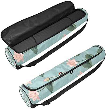 Ratgdn Yoga Mat Bag, guindastes japoneses e lótus exercícios de ioga transportadora de tape