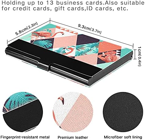 Titular do cartão de visita Flamingo para homens do cartas de visita do homem com cartão de cartão de crédito de cartão de visita de cartão pessoal Organizador de cartão de crédito