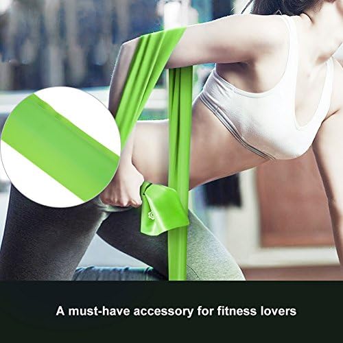 Flbirret 2m elástico elástico ioga tira de resistência Banda de fitness Exercício de exercícios de exercícios de correia para bíceps,