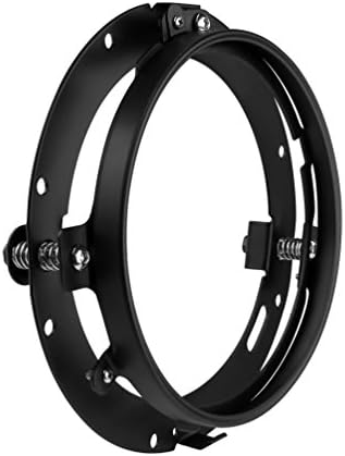Sunpie Black 7 polegadas Reduz redondo de montagem do anel de farol compatível com motocicletas H_ARLEY