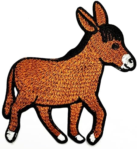 Kleenplus 2pcs. Little Brown Horse Cartoon Costurar Ferro em Patch Aplique Applique Artespade