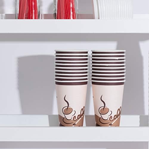 [20 xícaras- 16 oz.] 12 onças de copos de café quentes de papel de café descartável
