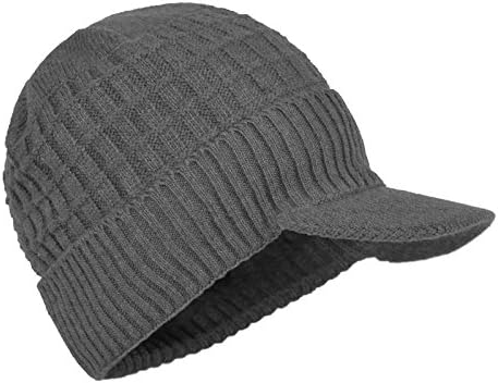 Janey & Rubbins Sports Sports de inverno ao ar livre chapéu de viseira faturada gorro com velo quente Brim ladem para