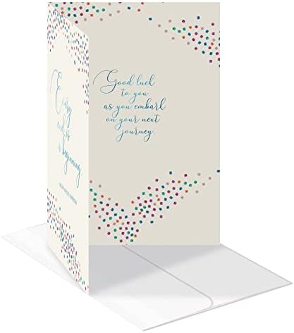 Better Office Products Farewell Goodbye Card com envelope, design elegante de folha metálica, vai sentir sua falta, cartão de aposentador