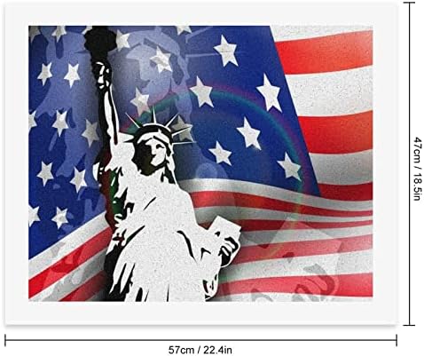 American Flag, a Estátua da Liberty Paint by Numbers Kits de pintura acrílica DIY Fictes de desenho artesanal para