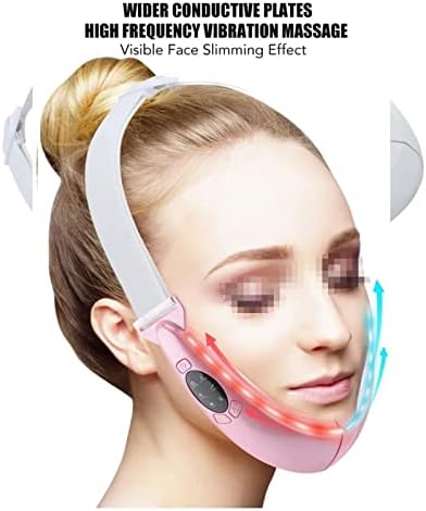 HSHA Massageador micro-atual Inteligente elétrica V-ShapingFacial Facial Slimming Slimming V- Face-elevão Cinturão dupla para mulheres e homens 22.7.6