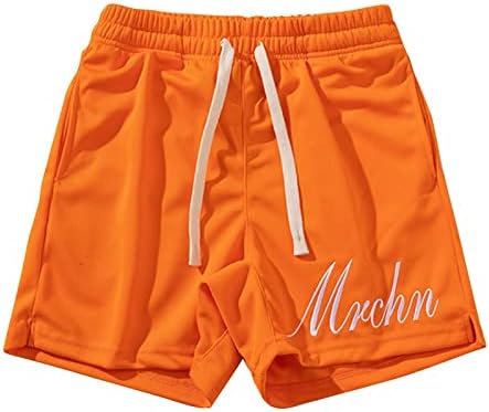 SAXIGOL 2023 HAWAIIAN Mens Beach Shorts, Letras bordadas no verão Pontas de surf casual Troncos de natação Amarre as calças de moletom