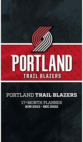 Turner Sports Portland Trail Blazers 2021-22 Planador de bolso de 17 meses