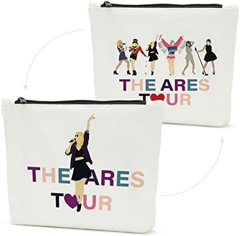 Engraçado inspirado Swiftie-Fan Gift Music Lover Merchandise Cosmetic Bag TS Fãs Lista de faixas do álbum Presente para