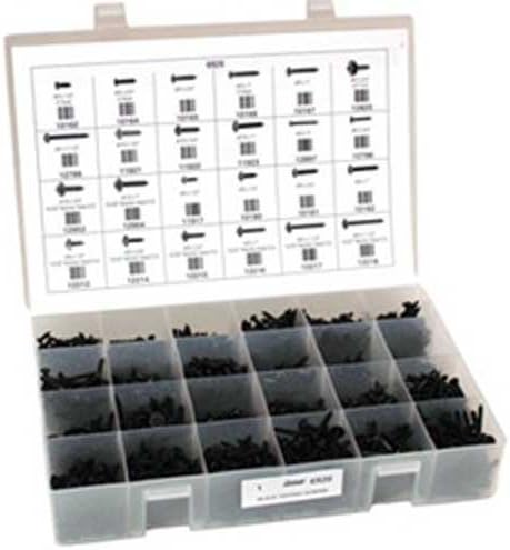 Vários parafusos de toque preto de 490 peças