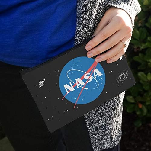 NASA Official Meatball Logo Lápis Organizador de caneta zíper da bolsa