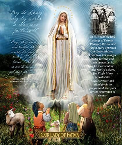 A coleção Saints Nossa Senhora de Fátima sem chama oração e vela devocional