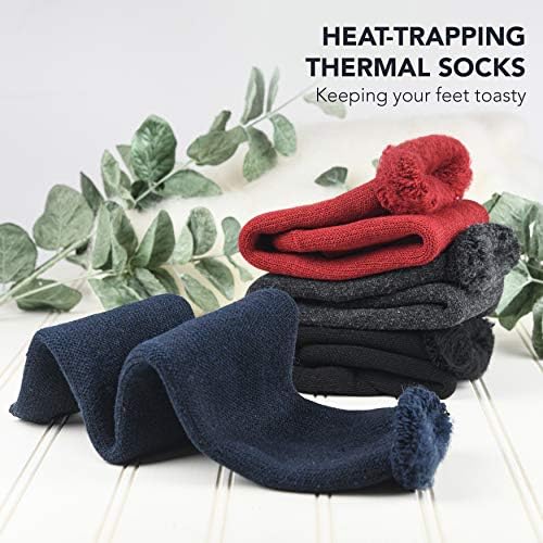 Meias térmicas quentes para homens e mulheres em clima frio de inverno vestem meias de bota pesada isoladas 2 pares