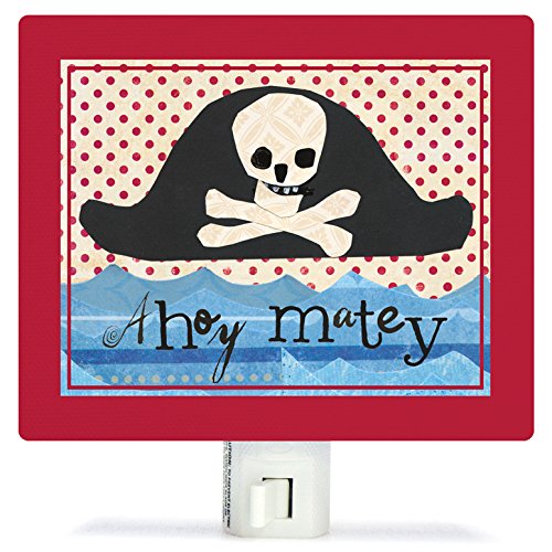 Oopsy Daisy PE3197 Pirata Hat Night Light, 5 x 4, vermelho
