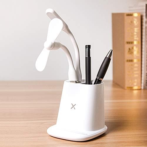 Orcaa Multifunction Pen Delder | Lâmpada de mesa moderna com porta de carregamento USB | Durável 7 Choques à prova de choque