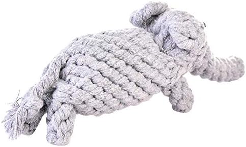 O filhote de cão de cachorro de estimação do Mimi Toys de mastigar brinquedos para limpeza de dentes Too de corda de cachorro, design de elefante