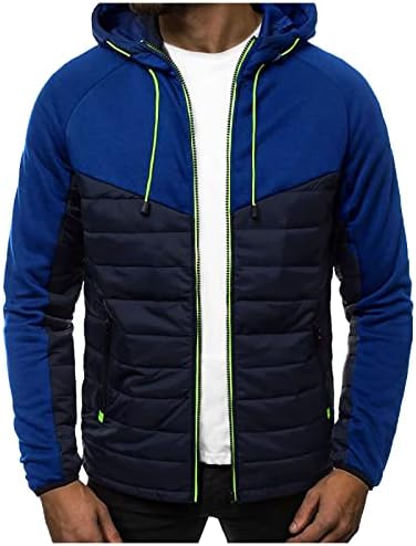Jackets de inverno para homens Casual Casual Casual Sports Diretas de manga comprida Zipper casacos de casaco com capuz