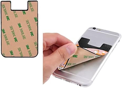 Gagaduck Fox Adesivo Pão de bolso Celular Beck na carteira de carteira de carteira de crédito Titular do cartão de crédito compatível com a maioria dos smartphones