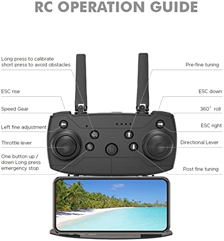 Drone Afeboo com câmera única de alta definição, adequada para adultos, iniciantes e crianças; Quadcopter RC com
