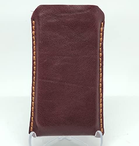 Caixa de bolsa coldre de couro coldsteral para o Oppo A93, capa de telefone de couro genuíno, capa de bolsa de couro feita personalizada, coldre de couro macio vertical, estojo de ajuste confortável marrom