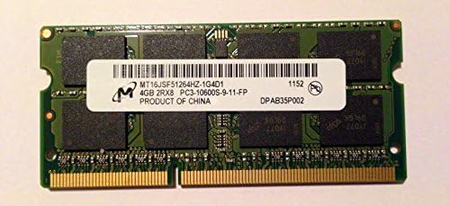 Micron 4GB DDR3 RAM PC3-10600 Laptop Sodimm de 204 pinos