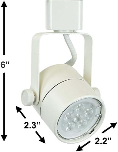 Sistema de luz direta H Luz do dia White 6000K GU10 LED CABEÇA DE Iluminação LED-Bulbo LED de 7,5W 50154L-6K-WH branco