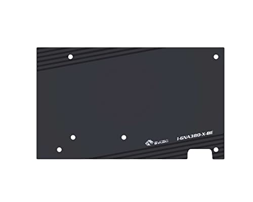 BYKSKI Cobertura completa GPU Block e placa traseira para Gunnir Intel Arc A380 Photon 6G OC