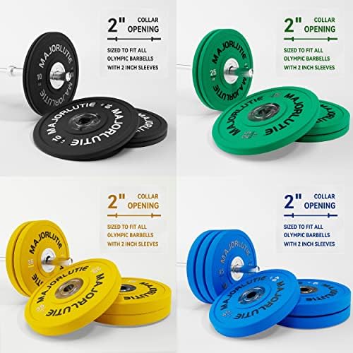 Major Lutie Olímpica Uretano Competição Placas de Peso para levantamento de peso e treinamento de força, haltere ajustável, placa de peso de pára -choque ， barbell padrão