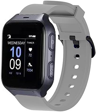 Lamshaw Compatible for timex Family Connect Senior Watch Bands, Redunação rápida Assista Soft Silicone Sport Band compatível