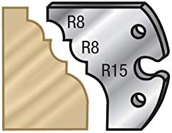 Ferramenta Amana - 66F010 Par de facas de aço de 60 mm para inserções de perfil Pro