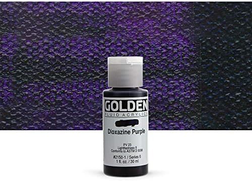 Tinta acrílica de fluido dourado 1 onça-dioxazina roxa