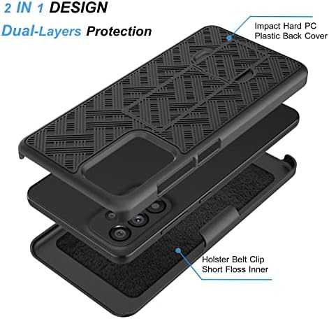 THYBX Case for Samsung Galaxy A53 5G, para o caso Galaxy A53 5G, zagueiro de armadura Beliscando o coldre de cinto