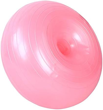 Enkelbruke PVC Exercício Yoga Ball Rosa Forma do Donut espessa Bola de ioga inflável, 50cm