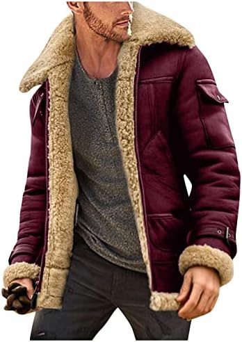 Mens jaqueta cor de lã composta composta com fosca composta de manga comprida com lapela de lapela espessa jaquetas esportivas