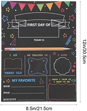 Doitool Primeiro dia da escala de quadro -negro de volta à escola Plata