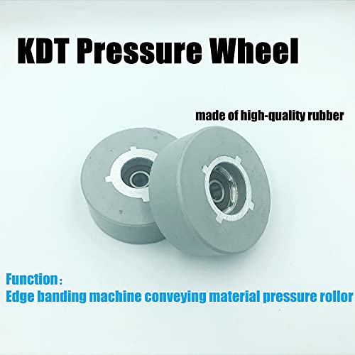 Roda de pressão KDT cinza plano, tamanho: φ60φ823/φ65φ825 ， roda de borracha, material de banda de borda que transmite rolo de pressão,