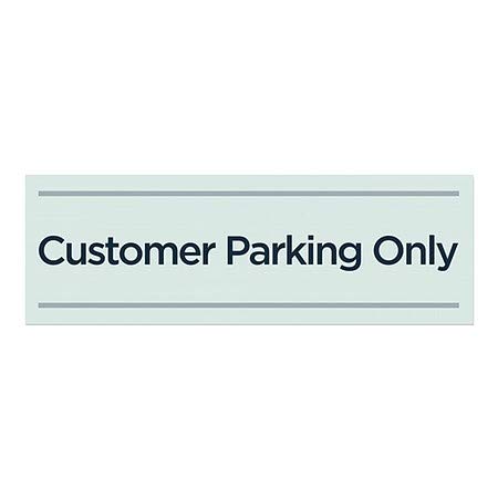 CGSignLab | Janela de estacionamento do cliente -apenas -Anexo da vitrine básico ABAIXO | 36 x12