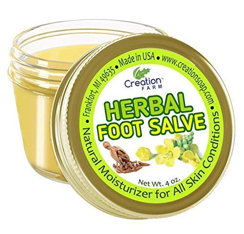 Criação Fazenda Herbal Ferbal Salve - Bálsamo para pés, hidratante, salto seco, pele rachada áspera - Bálsamo de Pies de Hierbas