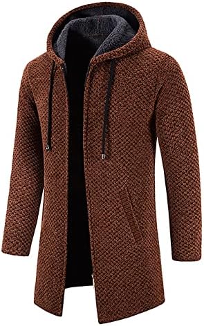 Uofoco plus size size casaco de manga longa fria masculina jaqueta colegial de primavera com conforto de cor de malha de