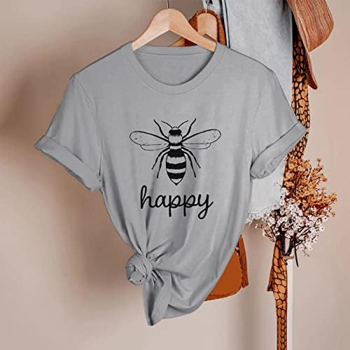 Manga longa feminino Spring Summer Summer PRIM PRESSA MANACA CURTA O Pescoço Tampe Top Womens Summer Tees