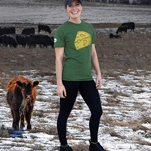 T-shirt de queijo Wisconsin de futebol de Green Bay, desenhado à mão, impresso nos EUA