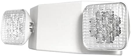 Hardware e iluminação de etopdoor ao ar livre [2 -Pack] LED LUZ DE EXERCÊNCIA DE EMERGÊNCIA - Cabeça quadrada padrão UL924,