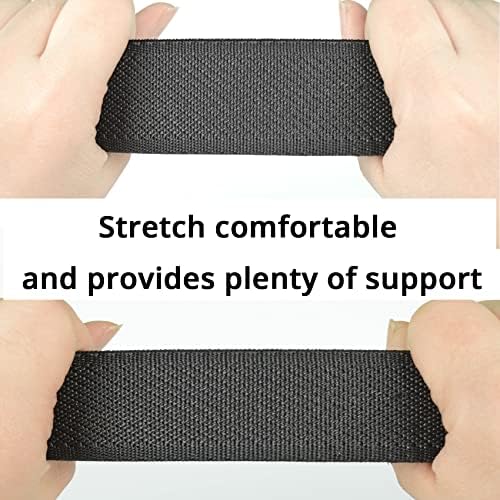 Drizzte Mens de 39 a 75 polegadas de tamanho de tecido confortável de tecido de tecido preto