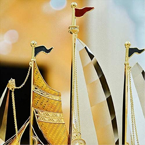Alremo Huangxing - Chinese Feng Shui Sailing Ship Crystal Crystal Decoration Sailboat Gift Souvenirs