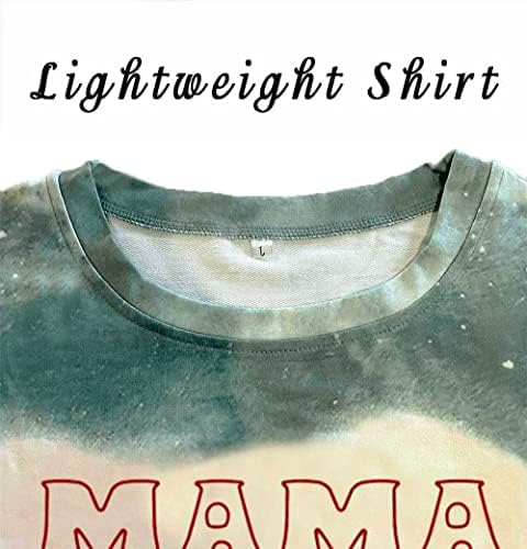 Fancysters Womens Bleached Lightweiht Tops de camisa, camisetas gráficas vintage camisetas casuais soltas para mulheres